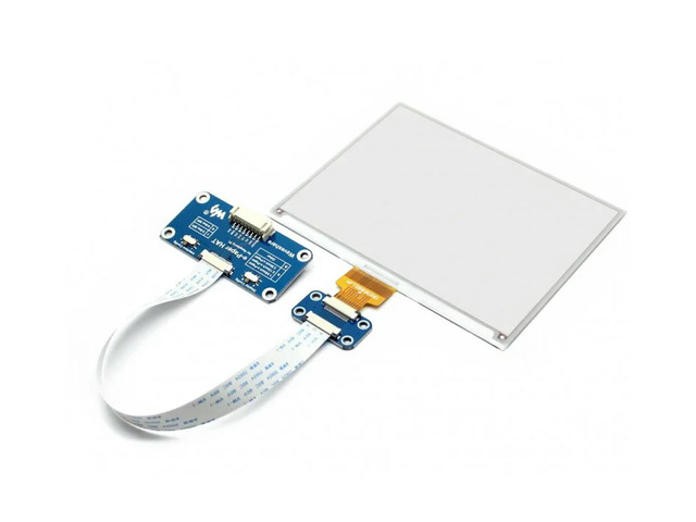 648×480, 5.83inch E-Ink Display HAT For Raspberry Pi, Red/Black/White Three-Color, SPI Interface