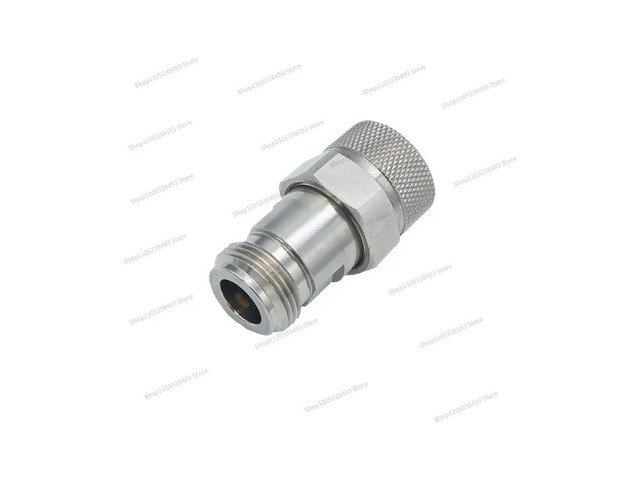 For N Rotation N Female DC-18GHz N/N-JK RF Microwave, Coaxial Adapter Stainless Steel Material N/N-MF