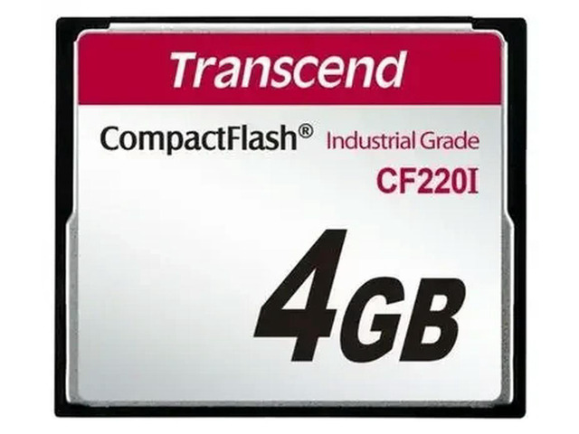 Transcend TS4GCF220I Wide Temperature, Industrial Grade Cf Card 4g CF 4GB 220I