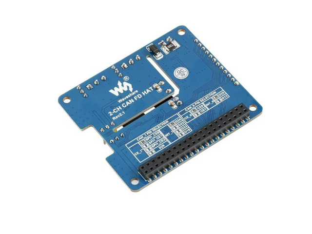 Waveshare 2-CH CAN FD HAT 2-Channel Isolated CAN FD Expansion HAT, Multi Protections