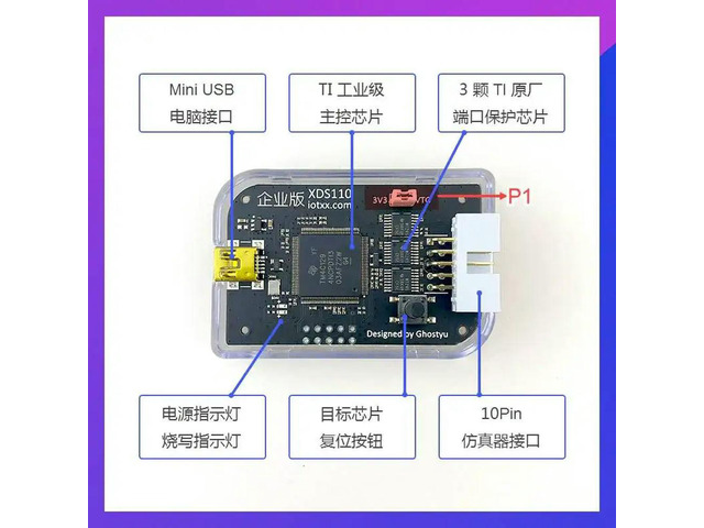 Xds110 Emulator Downloader Development Board Kit Cc2640r2f Cc2642 Cc3220 Cc3225