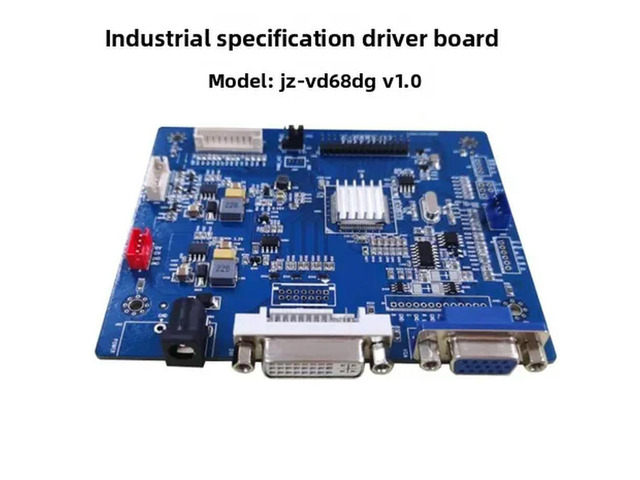 JZ-VD68DG industrial specification driver board with 1 channel VGA and 1 channel DVI, LVDS output interface