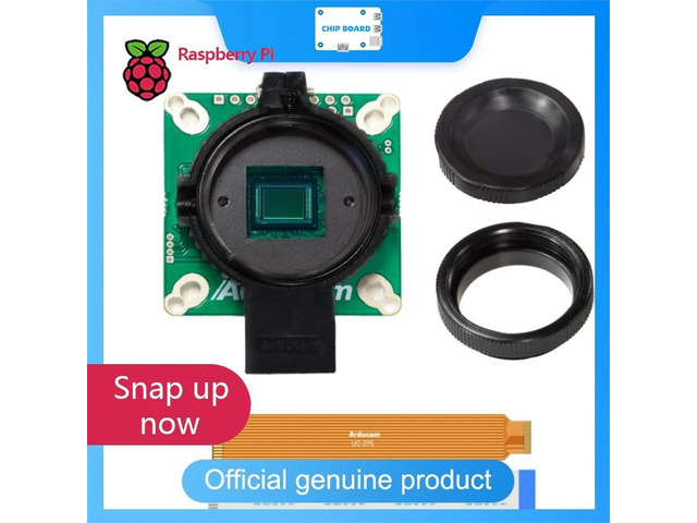 Arducam IMX477 12.3MP Camera for Raspberry Pi, Supports C/CS Mount Lenses, MIPI CSI-2 Port, Includes Tripod Mount Adapter