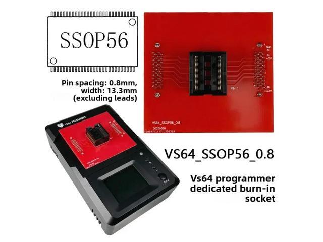 SSOP56 adapter VS64 programmer special burning seat, foot spacing 0.8mm chip width 13.3mm