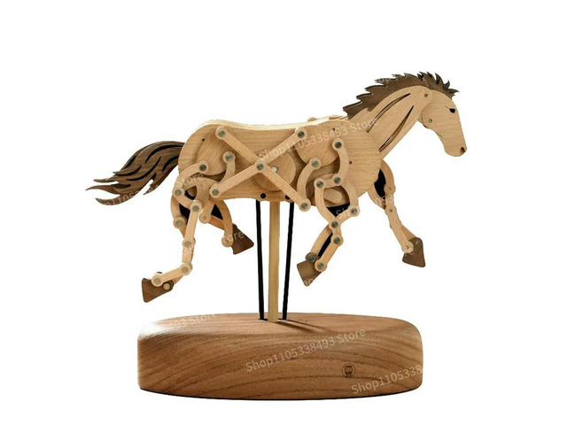 For Creative Year of The Dragon Gifts Wooden Dragons, Ornaments, Wooden Mechanical Dragon Boats