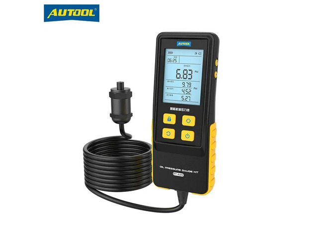 AUTOOL PT620 Auto Repair Electronic Oil Pressure Gauge, Car Engine Oil Pressure Detection Digital Display Instrument