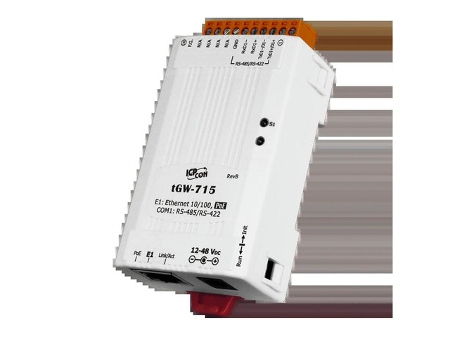 tGW-715 Micro Modbus/TCP to RTU/ASCII Gateway PoE 1 RS-422/485