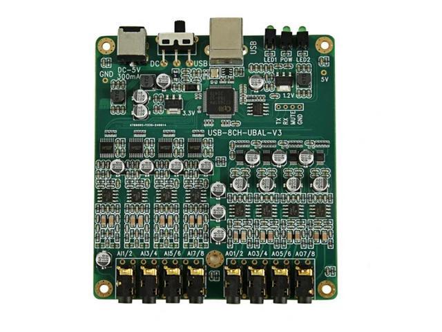 8-Channel USB Playback Recording IIS TDM Leader/follower ASIO XMOS Soundcheck