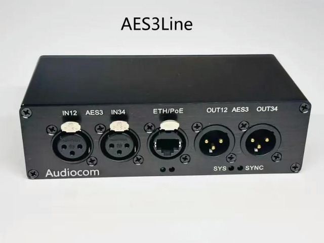 Audiocom Aes3 Line, Aes3 To DT, DT To AES3 Audio Network Transmission Interface Box