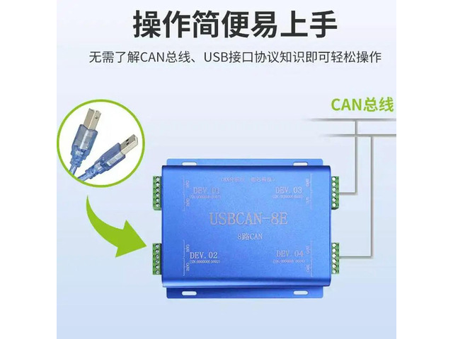 Can Analysis Instrument 8-way Usbcan-8e Independent 8-way Can Channel 3kv Electrical Isolation By Chuangxin Technology
