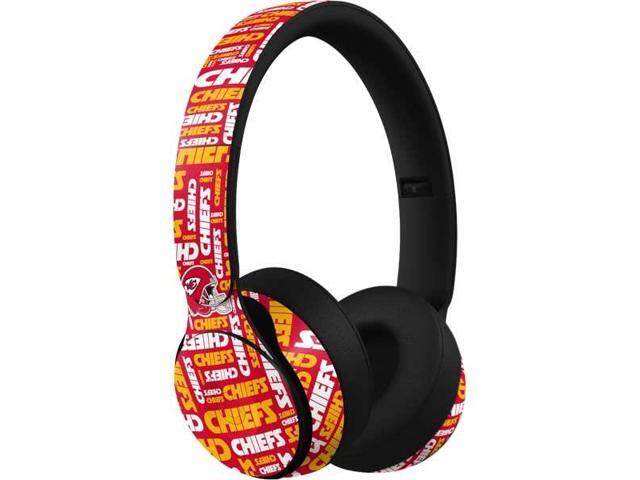 Decal Audio Skin Compatible with Beats Solo Pro - Officially Licensed NFL Kansas City Chiefs Red Blast Design Decal Audio Skin Compatible with Beats Solo Pro - Officially Licensed NFL Kansas City Chiefs Red Blast Design