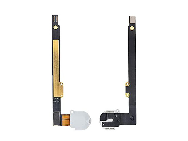 Replacement for iPad 7 A2200 A2198/iPad 8 A2428 A2429 Headphone Jack Audio Jack Flex Cable Ribbon Cellular Version USA (White)