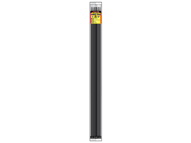 Pro Tie Extra Heavy Duty Cable Ties, Self-Locking Nylon Cable Wire Ties for Indoor and Outdoor Use 48-Inch, 175 lbs. Tensile Strength, UV Black...