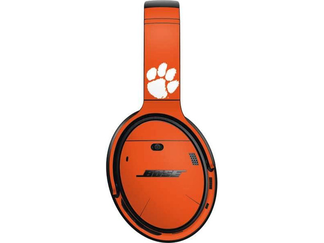 Decal Audio Skin Compatible with Bose QuietComfort 35 Headphones - Officially Licensed Clemson University Tiger Print Design