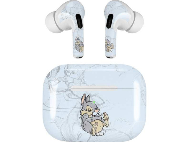 Decal Audio Skin Compatible with AirPods Pro 2nd Gen - Officially Licensed Disney Bambi Thumper Sketched Portrait Design