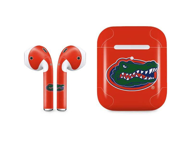 Decal Audio Skin Compatible with Apple AirPods 2 - Officially Licensed University of Florida Gators Mascot Logo Design