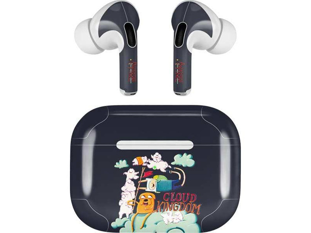 Decal Audio Skin Compatible with Apple AirPods Pro - Officially Licensed Adult Swim Adventure Time Cloud Kingdom Design