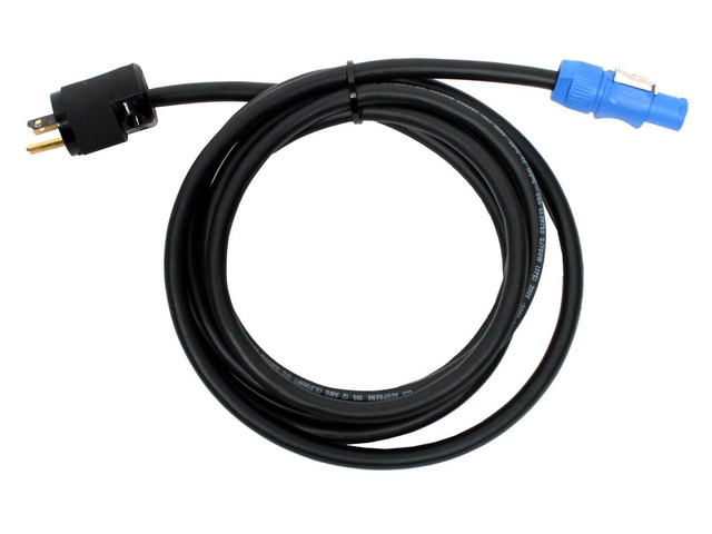 PC14-AM-10 Neutrik PowerCon to Edison Male Power Cable, 10' ft Made in the USA