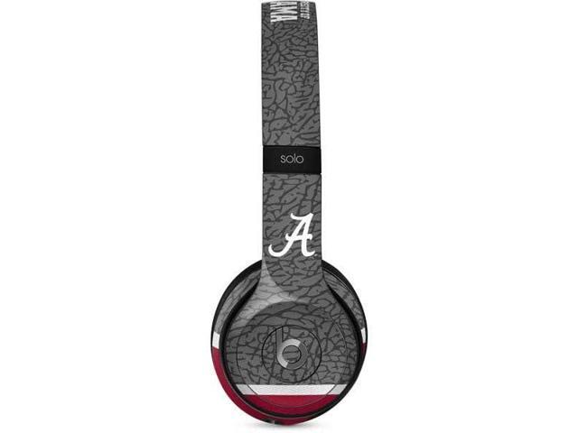 Decal Audio Skin Compatible with Beats Solo 2 Wired - Officially Licensed University of Alabama Logo Design