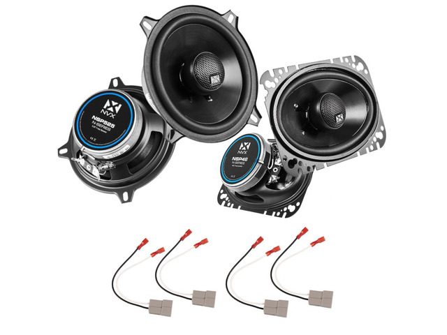 Complete Speaker Replacement Package for Nissan 240SX 1989-1994 Complete 4x6' and 5.25' Speaker Upgrade Kit with factory-style harnesses