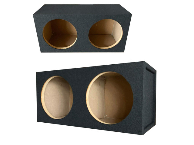 1x CA-12DS Pro Dual Seal 12-Inch Subwoofer Enclosure Car Vehicle Audio Speaker Box All Medium-Density Fiberboard Vented Enclosure Carpet Texture...