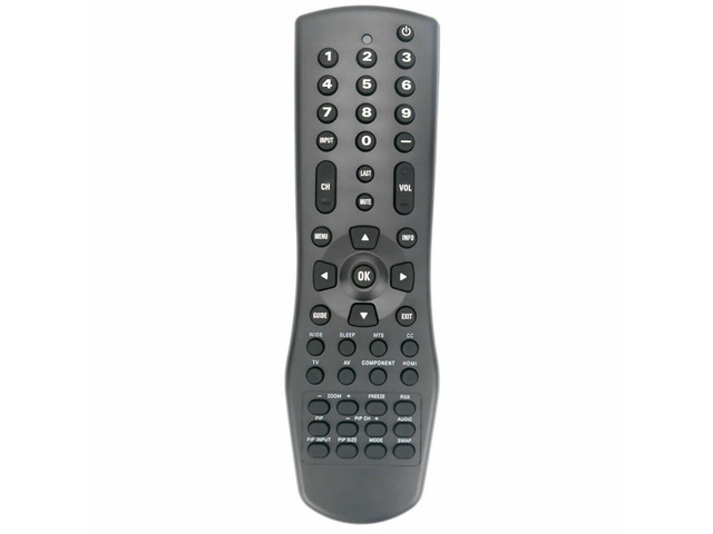 VR1 TV Remote Control for Vizio TV in Living Rooms or Rooms Size approximately About 7 x 2 x 1 in, Replacement Remote Compatible Models GV42L...