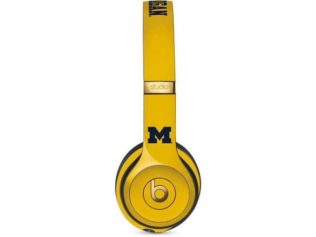 Decal Audio Skin Compatible with Studio Wireless 3 - Officially Licensed University of Michigan M Logo Yellow Design