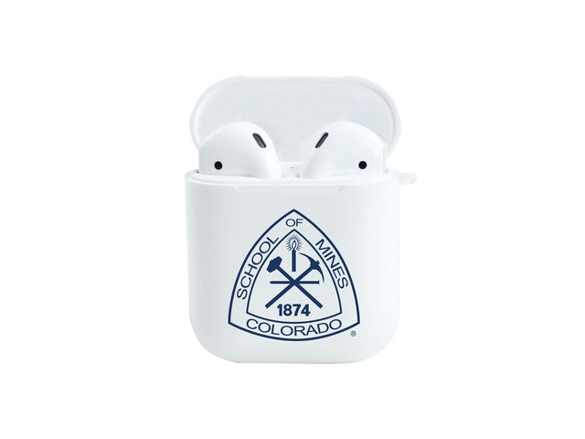 Colorado School of Mines - Airpod Case (TPU), Frosted White, Classic