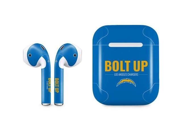 Decal Audio Skin Compatible with Apple AirPods - Officially Licensed NFL Los Angeles Chargers Team Motto Design