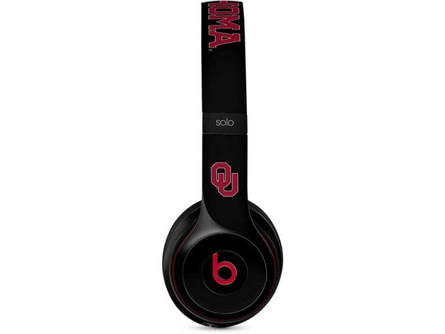 Decal Audio Skin Compatible with Beats Solo 3 Wireless - Officially Licensed University of Oklahoma Only One Sooners Design