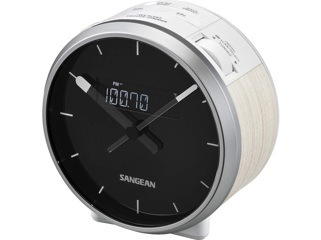 RCR-29WH AM/FM-RDS/Weather Alert/Aux-in / 23 Memory Pre-Sets Digital Tuning/Analog Clock Radio USB Phone Charging White