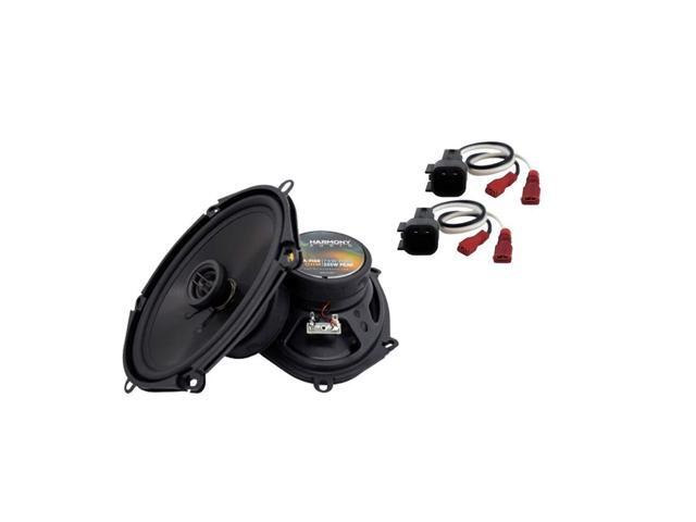 6x8 Replacement Speakers with Harness Fits Mazda 3 2004-2009 225 watts, also suits 5x7 openings, plug-in factory connector included, easy drop-in...
