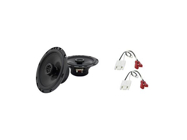Fits 1998-2004 Chevy Tracker Front Door 6.5' Speaker Pair R65 300 watt peak power, direct bolt-in factory replacement upgrade, crisp highs and...