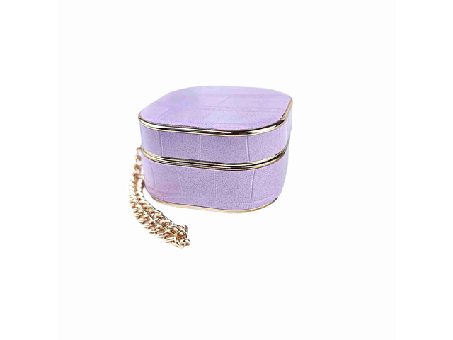 Compatible with Samsung Galaxy Buds 2 2021/Galaxy Buds Pro 2021/Galaxy Buds Live 2020, Leather Business Case Cover Accessories for Women Men-Purple