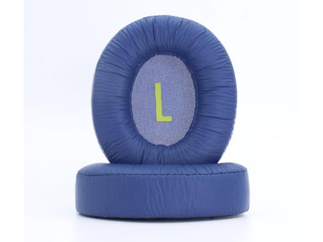 JR460 Replacement Ear Pads, Compatible with JBL JR460 Headphone Blue PU wrinkled leather/memory foam ear pads and earmuffs *2 + 1 Headband