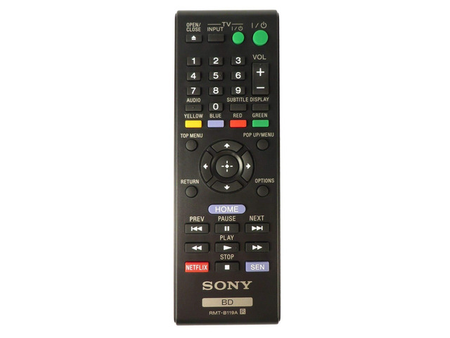 Replacement Remote Control for OEM Sony RMT-B119A 149002751 Bluray Remote Control