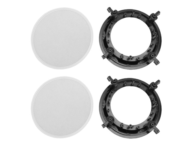 2 Set Magnetic Speaker Grille Cover Ceiling Speaker Grill Metal Mesh Round Speaker Grill Cover with Protective Case, Outer Diameter 206mm, for...