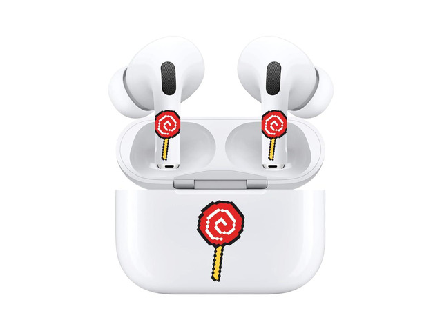 Lollipop Headphone Stickers for AirPods 3 - Cute Sticker Decal & Lollipop Sticker, Cute Candy Stickers for Headphones & Case