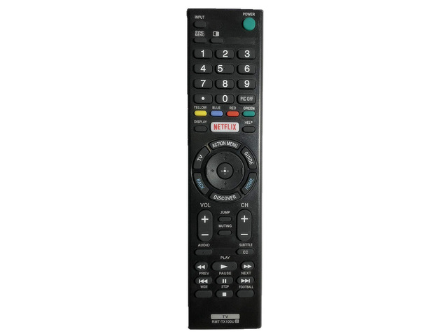 Remote RMT-TX100U for Sony KDL-65W850C KDL-55W800C XBR-65X850C Replacement