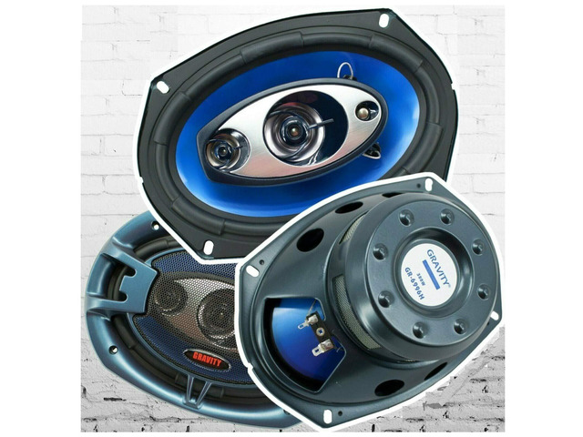Pair of 6x9 inch 4-Way 380 Watts Maximum Power Handling Coaxial Car Audio Speakers CEA Rated - 6996H Frequency Response: 30Hz - 22kHz & 4 Ohms...