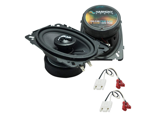 4x6 Front Dash Speakers with Harness Fits 1988-1994 Chevy CK Direct bolt-in replacement for pickup trucks, plug-and-play factory wiring, 150W...