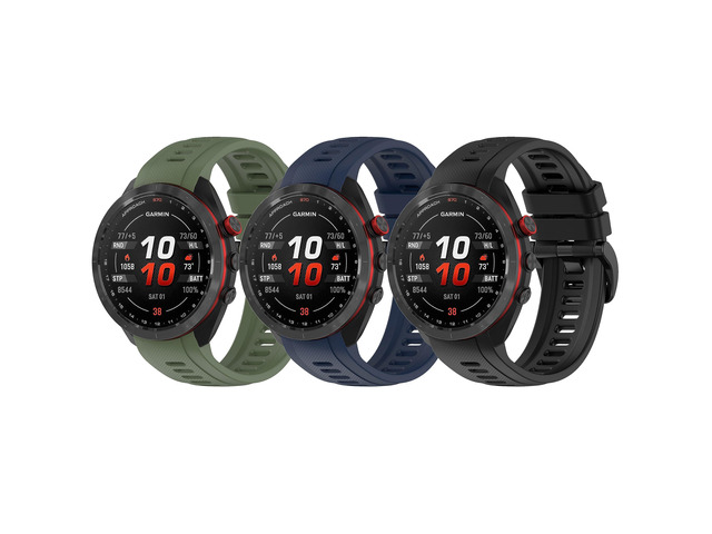 3 Pack Silicone Bands for Garmin Approach S70 42mm 47mm, Soft Sport Waterproof Strap Replacement Wristband for Approach S70 Smartwatch Women Men