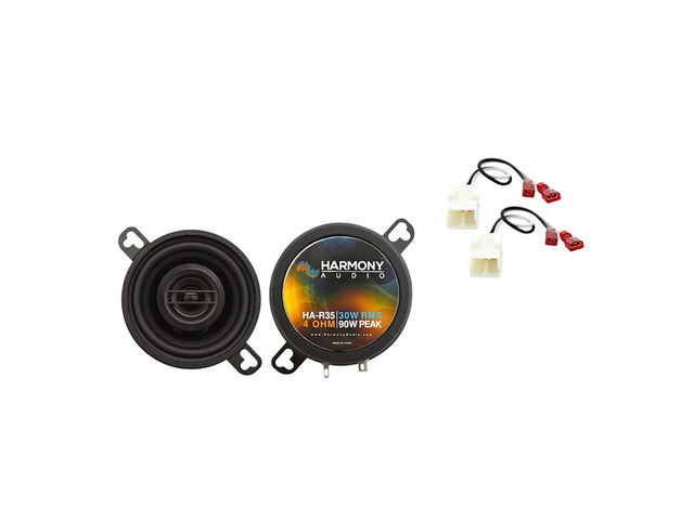 Dash Speakers with Harness Fits Dodge Magnum 2005-2007 HA-R35 Complete front replacement kit, plug-and-play install, crisp clear sound, easy...