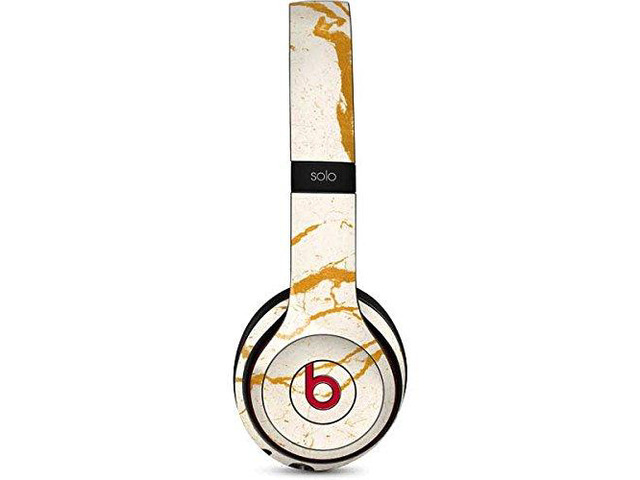 Decal Audio Skin Compatible with Beats Solo 3 Wireless - Cracked Marble Design