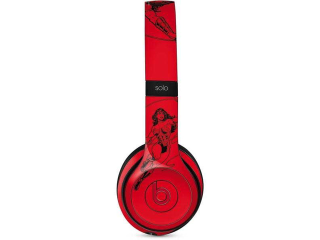 Decal Audio Skin Compatible with Beats Solo 3 Wireless - Officially Licensed DC Comics Wonder Woman Comic Pop Design