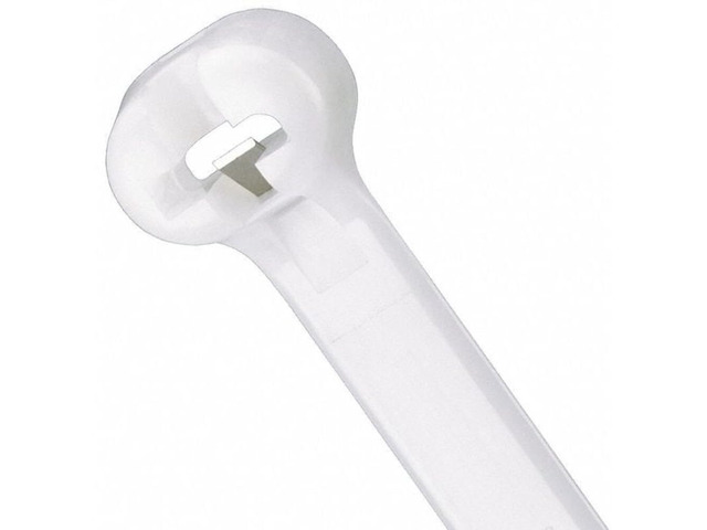 BT4M-M Cable Tie, Metal Barb, Miniature, Nylon 6.6, 14.2-Inch Length, Natural (1,000-Pack)