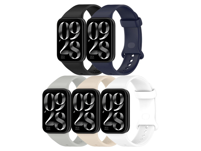 Straps for Xiaomi Mi Smart Band 8Pro 9Pro 10Pro and Redmi Watch 4 5 6, Silicone Watch Bands for Men Women
