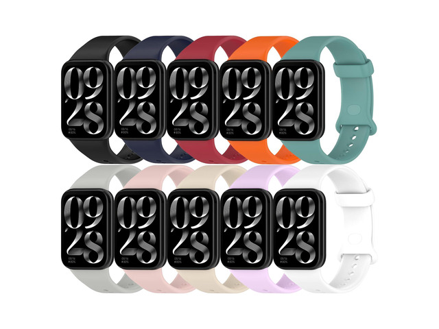 Straps for Xiaomi Mi Smart Band 8Pro 9Pro 10Pro and Redmi Watch 4 5 6, Silicone Watch Bands for Men Women