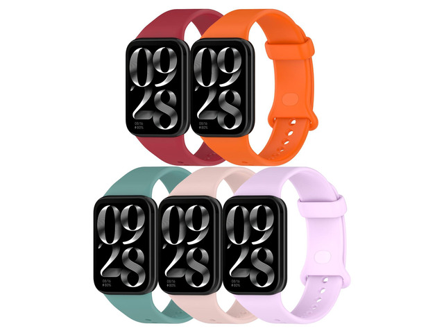 Straps for Xiaomi Mi Smart Band 8Pro 9Pro 10Pro and Redmi Watch 4 5 6, Silicone Watch Bands for Men Women