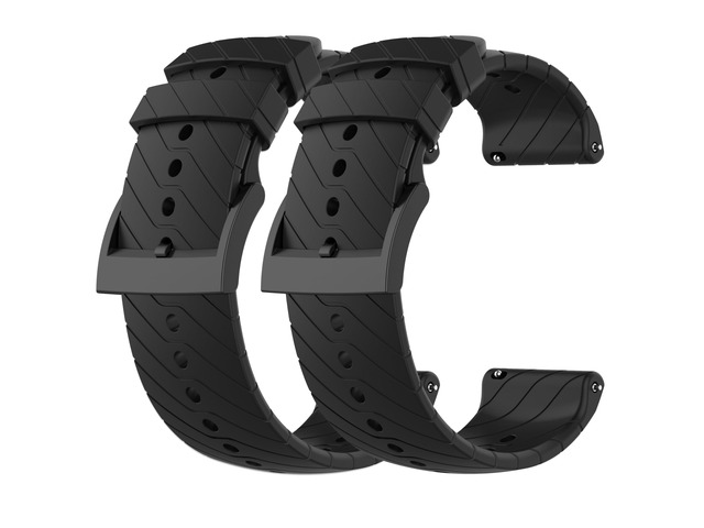 2-pack Replacement Strap Bands for iTech Fusion 3/for Suunto 7/9/9 Baro/Spartan Sport/D5,Silicone Watch Bands Sport Strap Wristband Bracelet